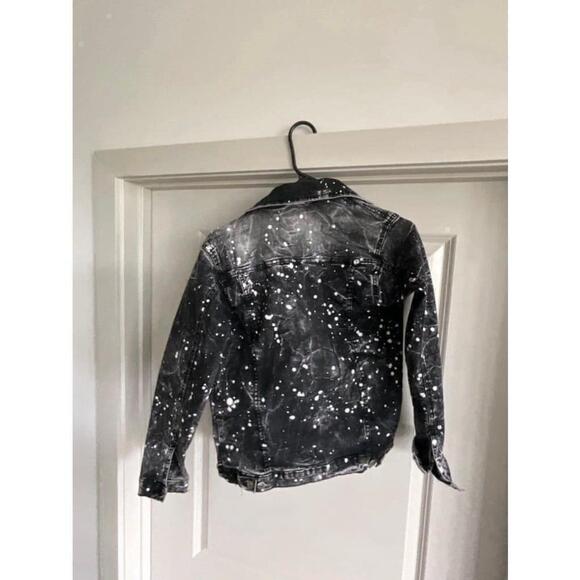 Girl’s Splattered Denim‎ Jean Jacket Size 14-16 - Picture 6 of 12